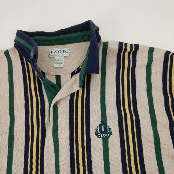 Vintage Izod | Green Blue Dad Polo Size large - Picture 8 of 8